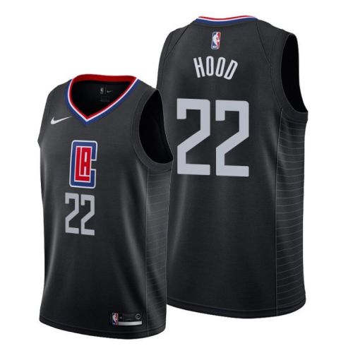 Rodney Hood 22 Los Angeles Clippers Statement Edition Black Jersey 2022 Trade - Men Jersey