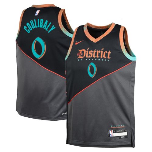 Bilal Coulibaly 0 Washington Wizards 2023/24 City Edition Swingman YOUTH Jersey - Black