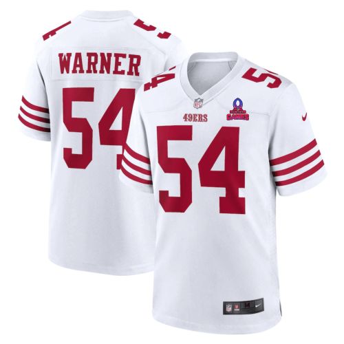 Fred Warner 54 San Francisco 49ers 2024 Pro Bowl Patch Game Men Jersey - White