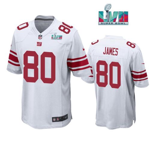 Richie James 80 New York Giants Super Bowl LVII Super Bowl LVII White Men Game Jersey