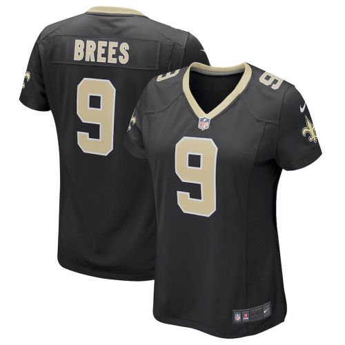 Drew Brees 9 New Orleans Saints Women's Game Jersey - Black