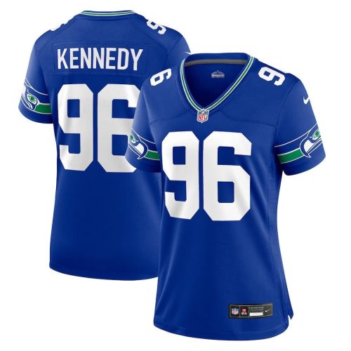 Cortez Kennedy 96 Seattle Seahawks Women's Throwback Player Game Jersey - Royal