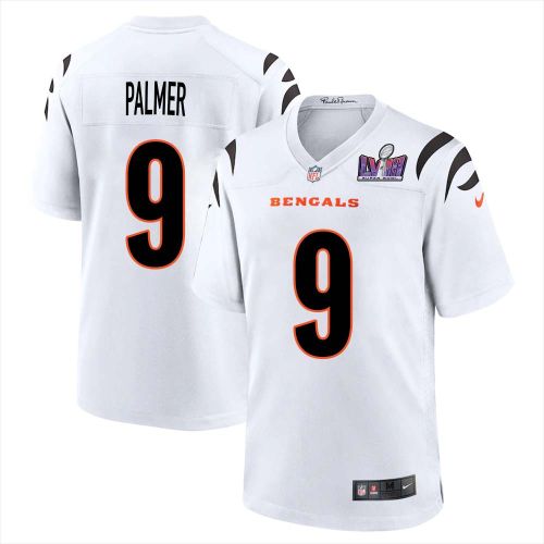 Carson Palmer 9 Cincinnati Bengals Super Bowl LVIII Men Away Limited Jersey - White