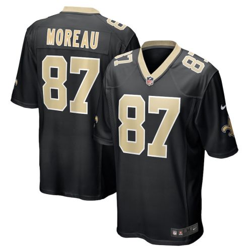 Foster Moreau 87 New Orleans Saints Men's Team Game Jersey - Black