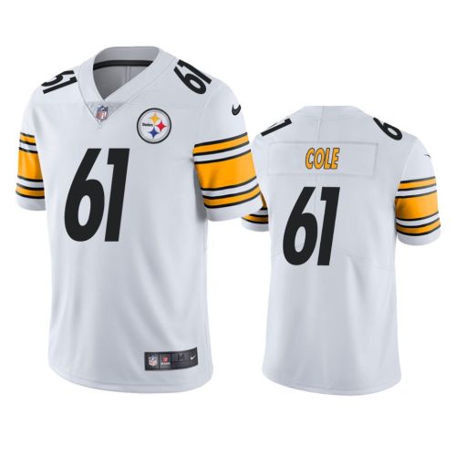 Mason Cole 61 Pittsburgh Steelers White Vapor Limited Jersey