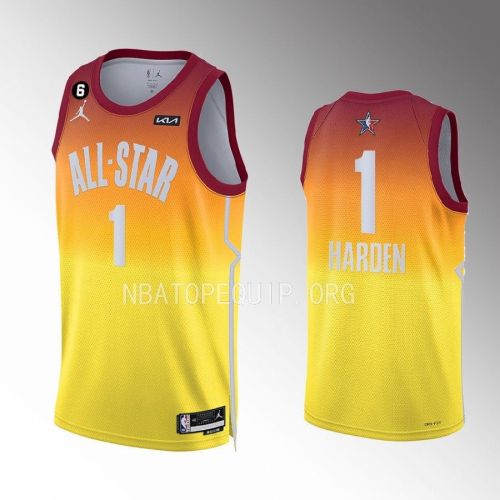 James Harden 1 Philadelphia 76ers 2023 NBA All-Star Men Jersey - Orange