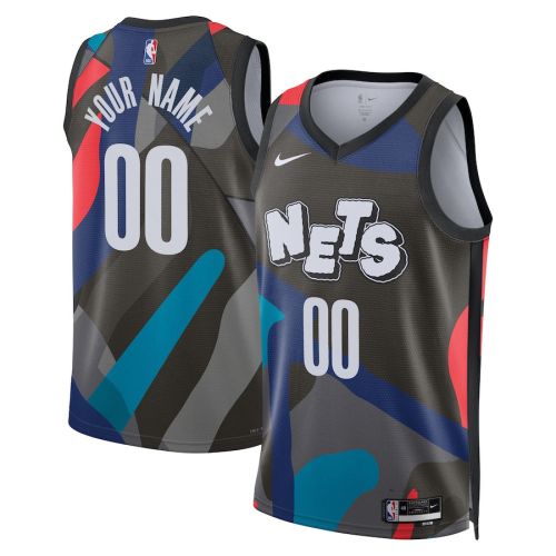 Brooklyn Nets 2023/24 City Edition Swingman Custom Jersey - Black