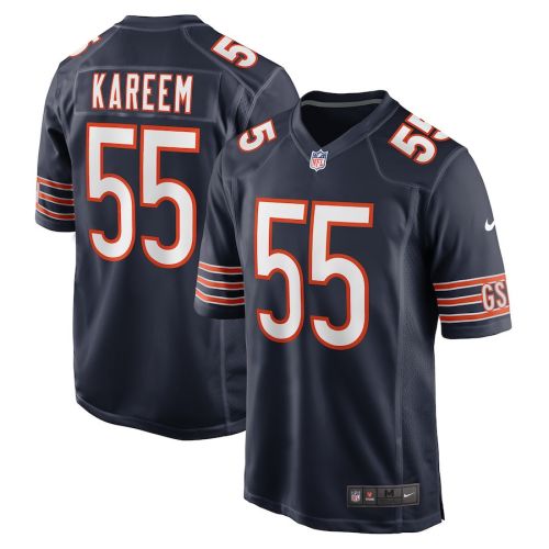 Khalid Kareem 55 Chicago Bears Men Team Game Jersey - Navy