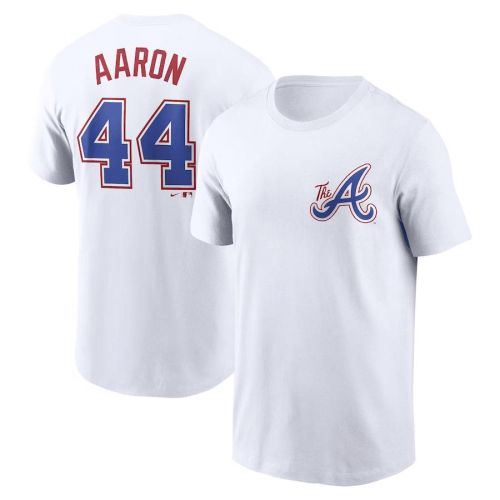 Hank Aaron 44 Atlanta Braves 2023 City Connect T-Shirt - White