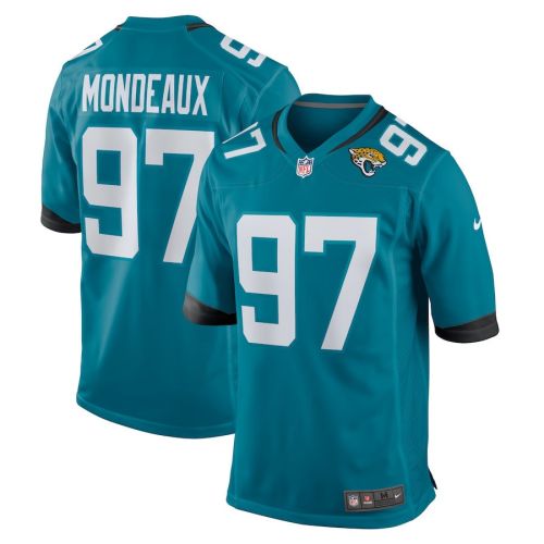 Henry Mondeaux 97 Jacksonville Jaguars Game Men Jersey - Teal