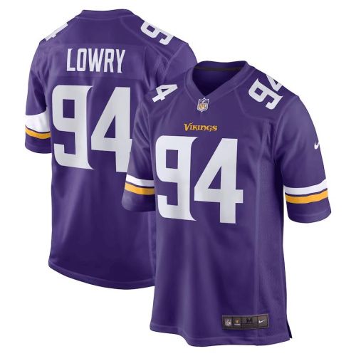 Dean Lowry 94 Minnesota Vikings Men Game Jersey - Purple