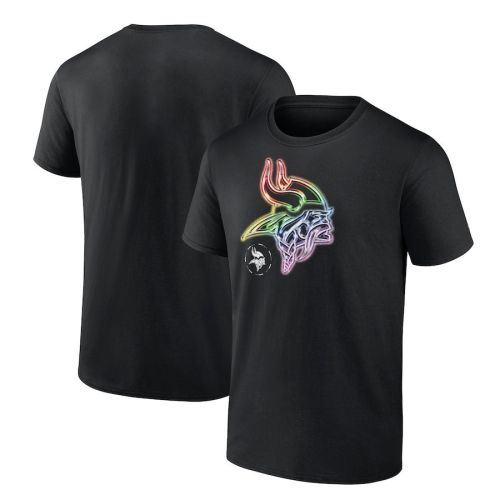 Minnesota Vikings Pride Logo T-Shirt - Black