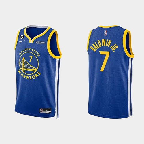 Golden State Warriors 7 Patrick Baldwin Jr. 2022-23 Icon Edition Royal Men Jersey