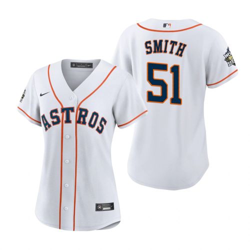 Women's Houston Astros Will Smith 51 White 2022-23 World Series Jersey