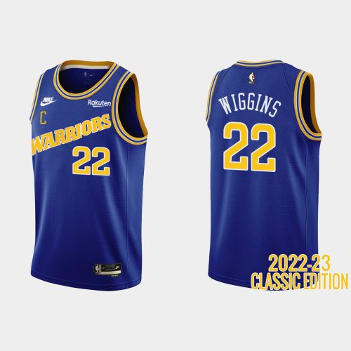 Golden State Warriors Andrew Wiggins 22 2022-23 Classic Edition Royal Men Jersey