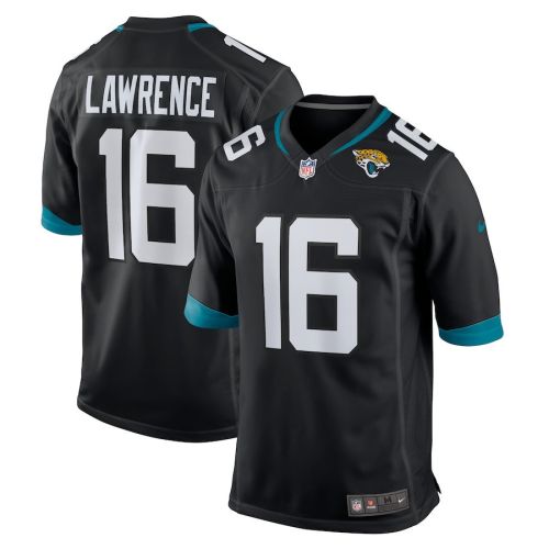 Trevor Lawrence 16 Jacksonville Jaguars Men's Alternate Game Jersey - Black