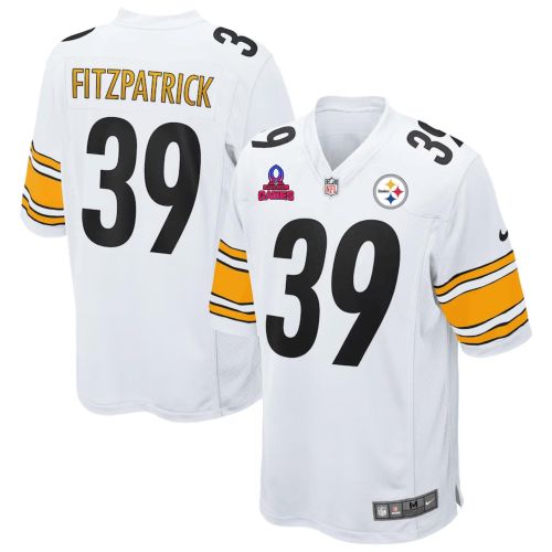 Minkah Fitzpatrick 39 Pittsburgh Steelers 2024 Pro Bowl Patch Game Men Jersey - White