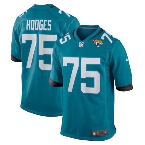 Cooper Hodges 75 Jacksonville Jaguars Men Game Jersey - Teal