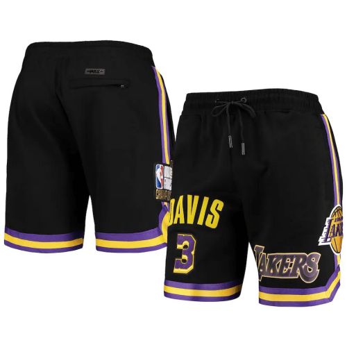 Anthony Davis 3 Los Angeles Lakers Team Black Player Shorts - Men