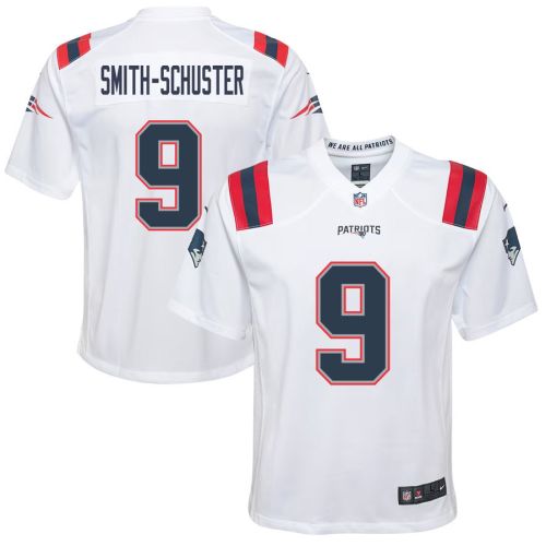 JuJu Smith-Schuster 9 New England Patriots Youth Game Jersey - White