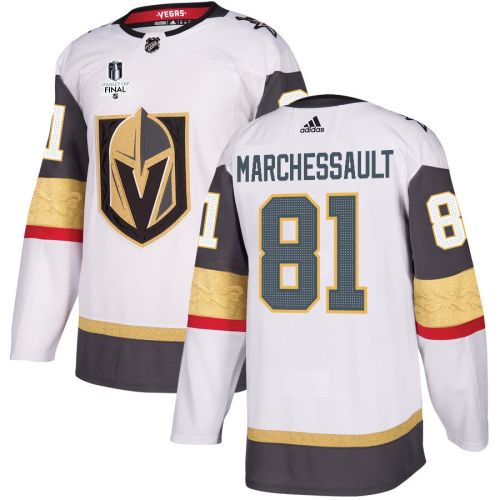 Jonathan Marchessault 81 Vegas Golden Knights Stanley Cup 2023 Final Patch Away Breakaway Men Jersey - White