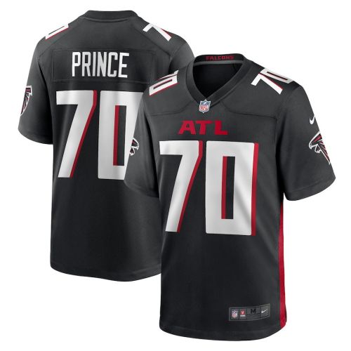 Isaiah Prince 70 Atlanta Falcons Men Team Game Jersey - Black