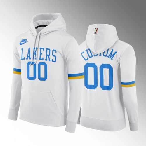 Los Angeles Lakers Custom 00 2022-23 MPLS Classic Hoodie White Pullover