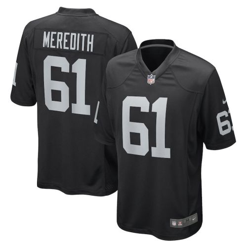 Jordan Meredith Las Vegas Raiders Game Player Jersey - Black