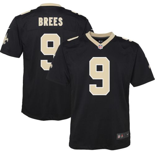 Drew Brees 9 New Orleans Saints YOUTH Team Color Game Jersey - Black