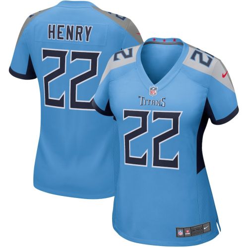 Derrick Henry 22 Tennessee Titans Women Game Jersey - Light Blue