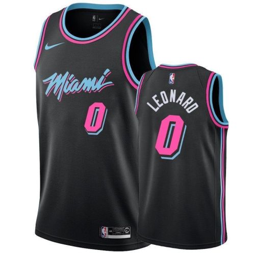 Men's Miami Heat Meyers Leonard 0 City Men's Jersey