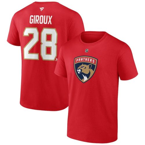 Claude Giroux 28 Florida Panthers Authentic Stack T-Shirt - Red