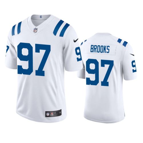 Curtis Brooks 97 Indianapolis Colts White Vapor Limited Jersey