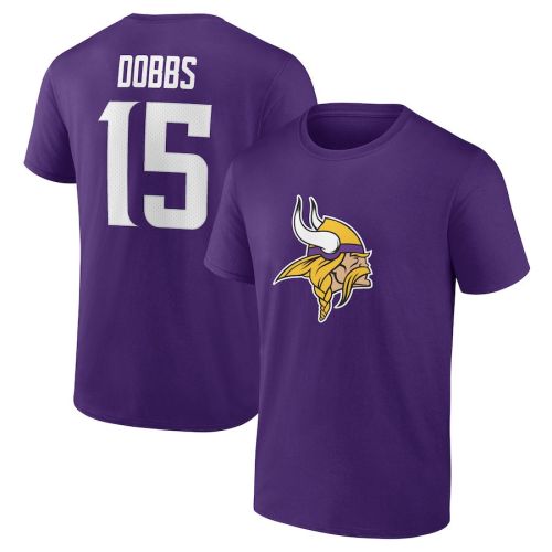 Joshua Dobbs 15 Minnesota Vikings Unisex T-Shirt - Purple