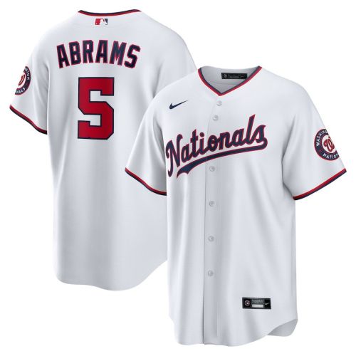 CJ Abrams 5 Washington Nationals Home Men Jersey - White