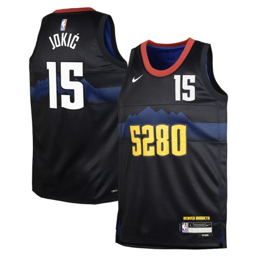 Nikola Jokić 15 Denver Nuggets 2023/24 City Edition Swingman YOUTH Jersey - Black