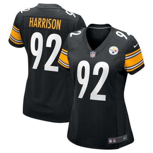 James Harrison 92 Pittsburgh Steelers Women Retired Game Jersey - Black