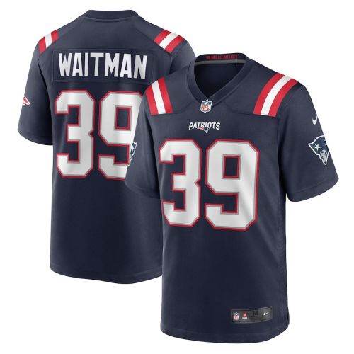 Corliss Waitman 39 New England Patriots Men Team Game Jersey - Navy