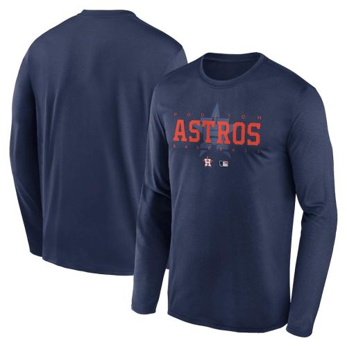 Houston Astros Team Logo Legend Performance Long Sleeve T-Shirt - Navy