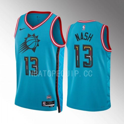 Phoenix Suns Steve Nash 13 2022-23 City Edition Turquoise Jersey Swingman