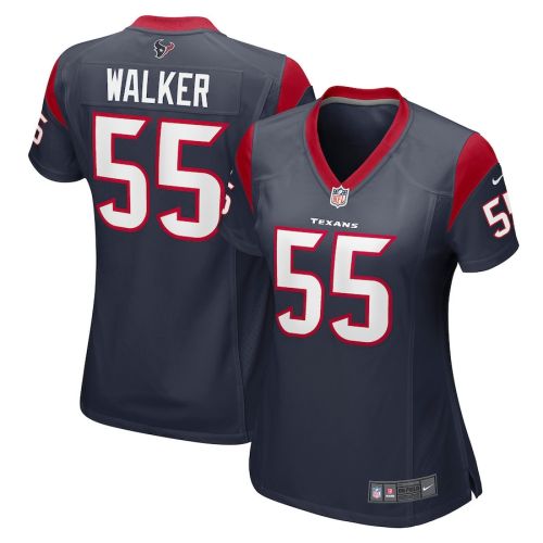 DeMarcus Walker 55 Houston Texans Women's Game Jersey - Navy