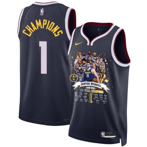 Denver Nuggets All-Star Center Signatures 2023 NBA The Finals Champions Swingman Jersey - Black