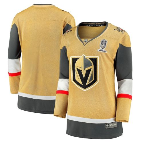 Vegas Golden Knights 2023 Stanley Cup Champions Home Breakaway Women Jersey - Gold