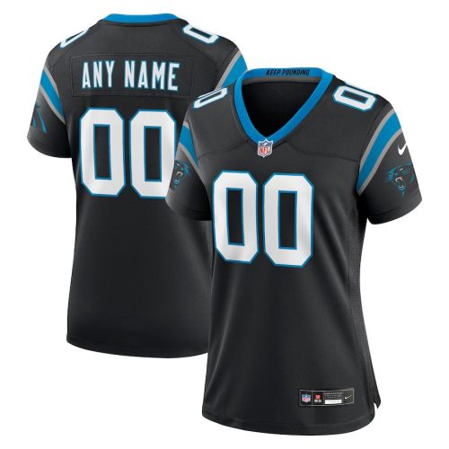 Carolina Panthers Women's Custom Game Jersey - Black