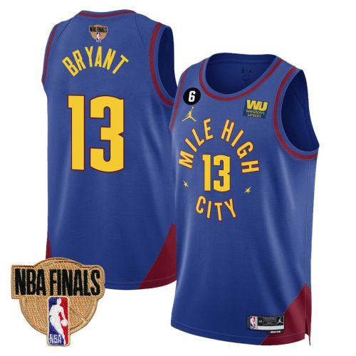 Thomas Bryant 13 Denver Nuggets Final Champions 2023 Swingman Jersey - Blue