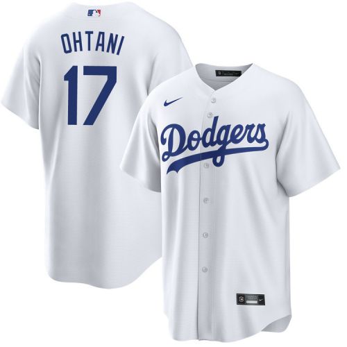 Shohei Ohtani 17 Los Angeles Dodgers Home Jersey - Men White Jersey