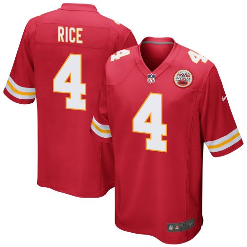 Rashee Rice 4 Kansas City Chiefs Game Jersey - Men, Red