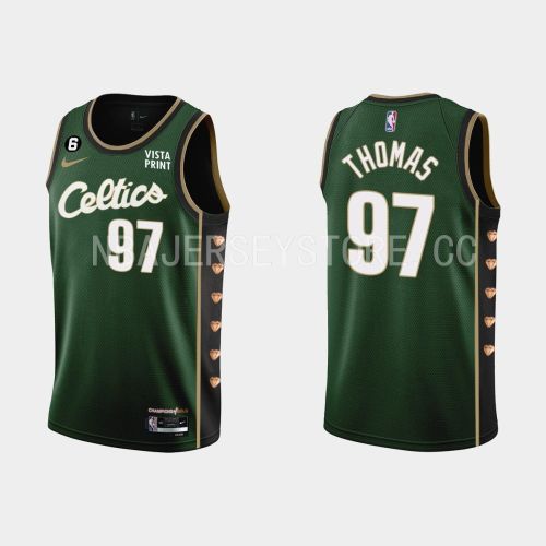 Boston Celtics 97 Brodric Thomas 2022-23 City Edition Green Men Jersey