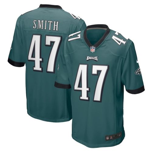 Brandon Smith 47 Philadelphia Eagles Game Men Jersey - Midnight Green