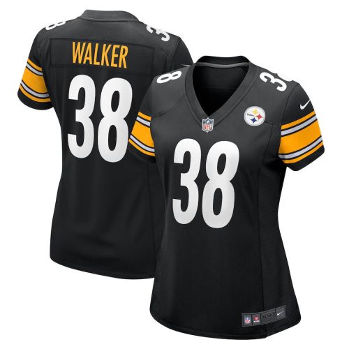 Mykal Walker 38 Pittsburgh Steelers Game Women Jersey - Black